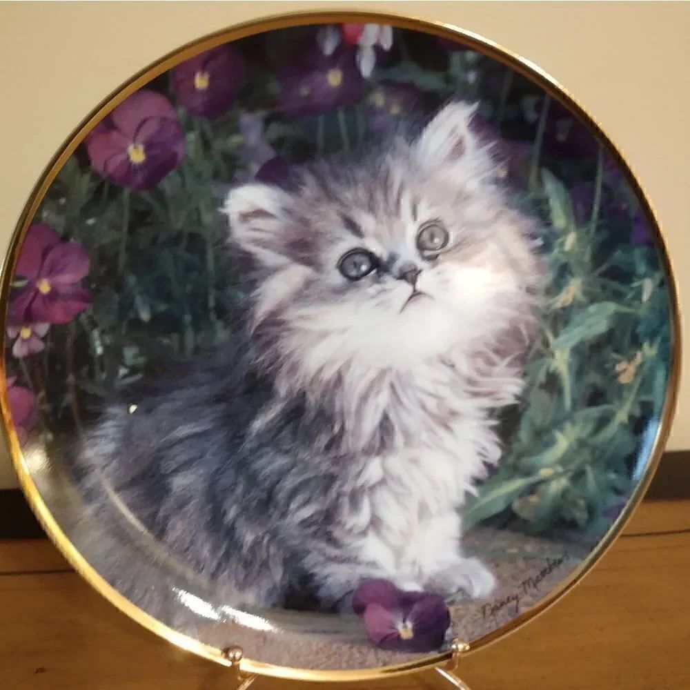 Franklin Mint Limited Edition Purrfection Cat Plate